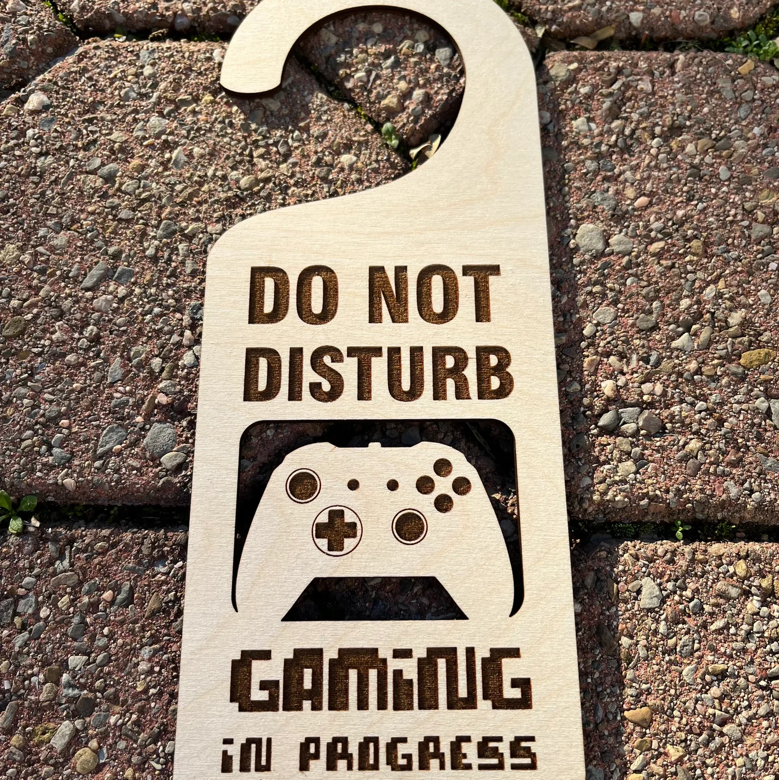 Do not Disturb Gaming in Progress Door Hanger