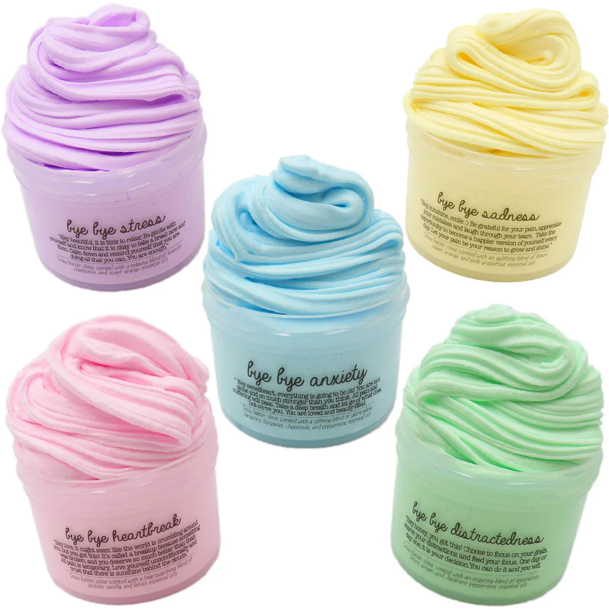 Mental Health Set Aromatherapy Scented Butter Slime