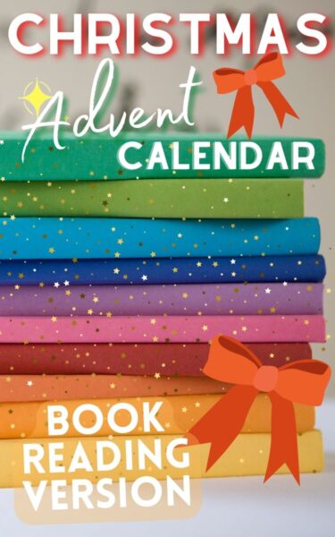 Christmas Advent Calendar Idea with Books for Toddlers, Reading to Toddlers for the Holidays