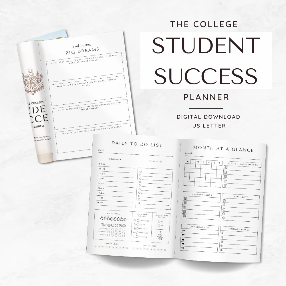 printable student planners for college students