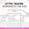 preschool writing activity for kids to practice their writing skills