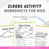 Clouds Activity Set Printable