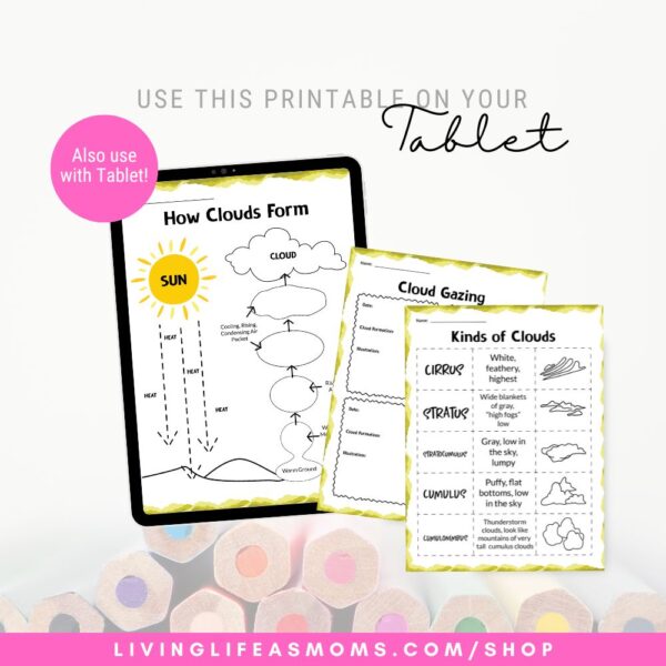 Clouds Activity Set on Tablet