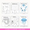 Preview of jellyfish crossword, word search, life cycle and maze worksheets