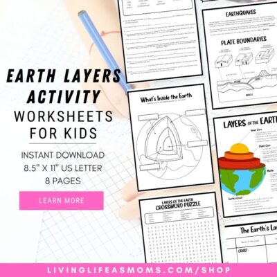Layers-of-the-Earth-Activity-Worksheets-For-Kids Layers of the Earth activity worksheets for kids