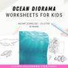 Ocean diorama printable activity set