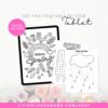 Spring activity set on a tablet