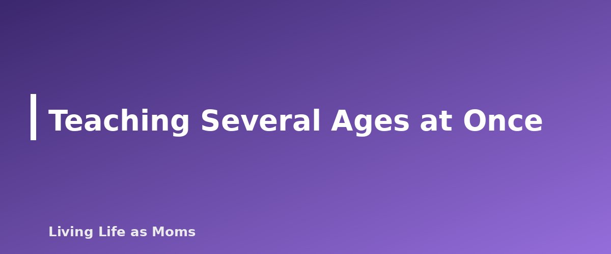 Placeholder banner for Teaching Several Ages at Once - A Sample Homeschool Day for Preschool, Elementary and Middle School
