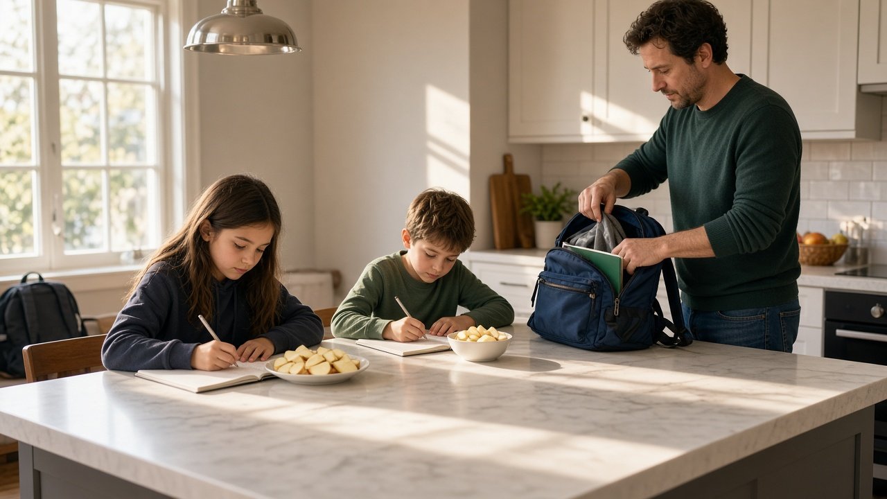 After-School Routine Chart for Kids: A Simple Schedule for Snacks, Homework, Play and Chores