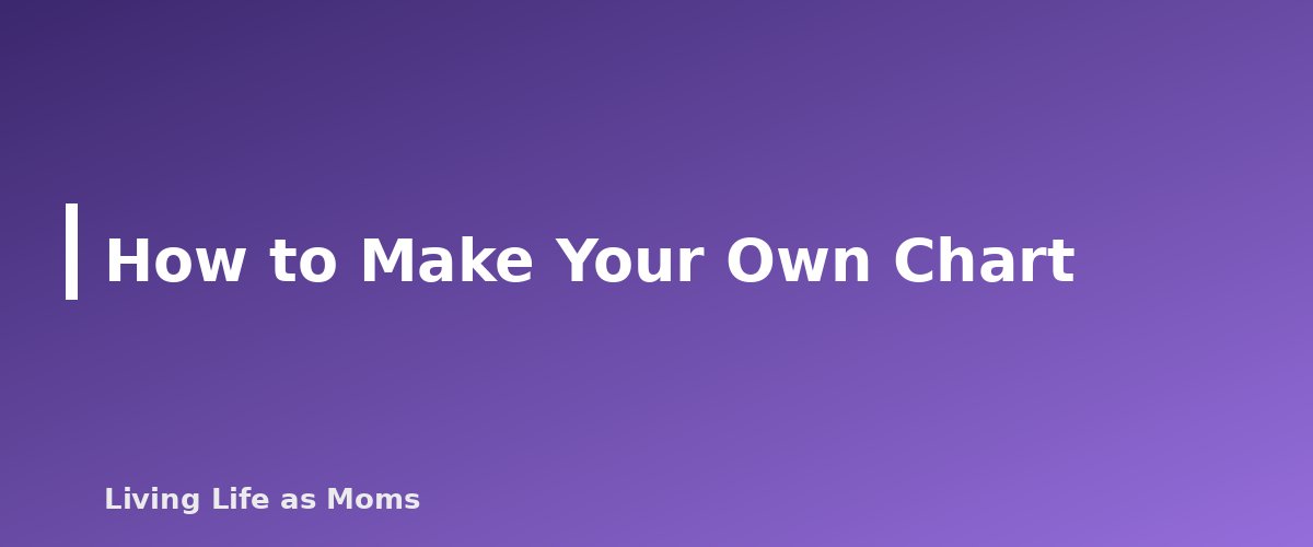 How to Make Your Own Chart - section banner for Bedtime Routine Chart for Kids
