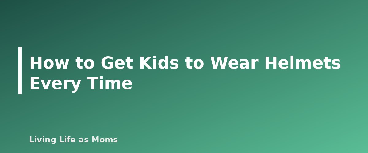 How to Get Kids to Wear Helmets Every Time - section banner for Bike Helmet Fit for Kids