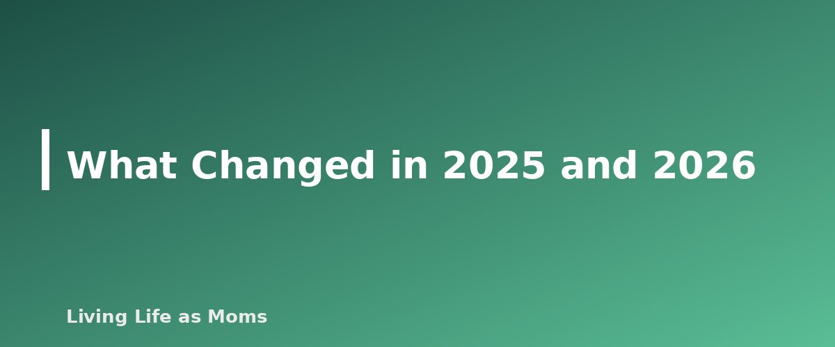 What Changed in 2025 and 2026 - section banner for Can You Use a 529 Plan for Homeschool Expenses? What the 2025 Law Changed and What Is Still Unclear