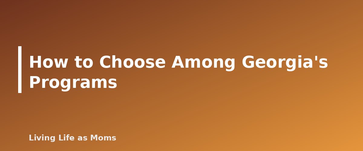How to Choose Among Georgia's Programs - section banner for Georgia Education Funding Programs
