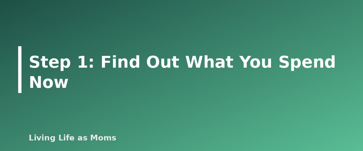 Step 1: Find Out What You Spend Now - section banner for Grocery Budget Strategies for Families
