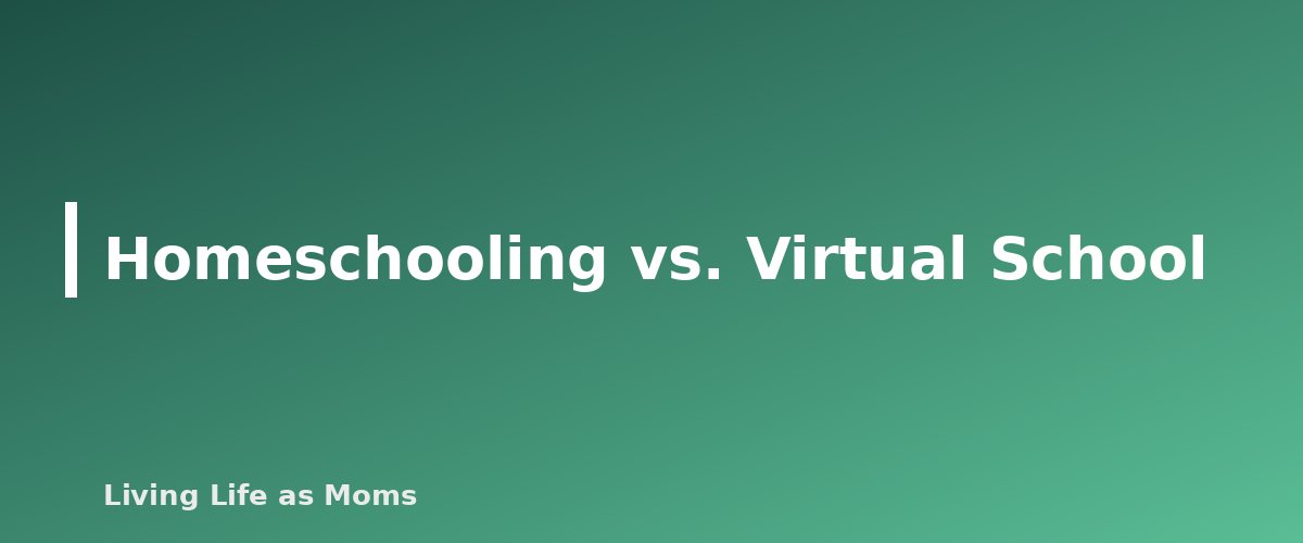 Homeschooling vs. Virtual School - section banner for Homeschool Statistics