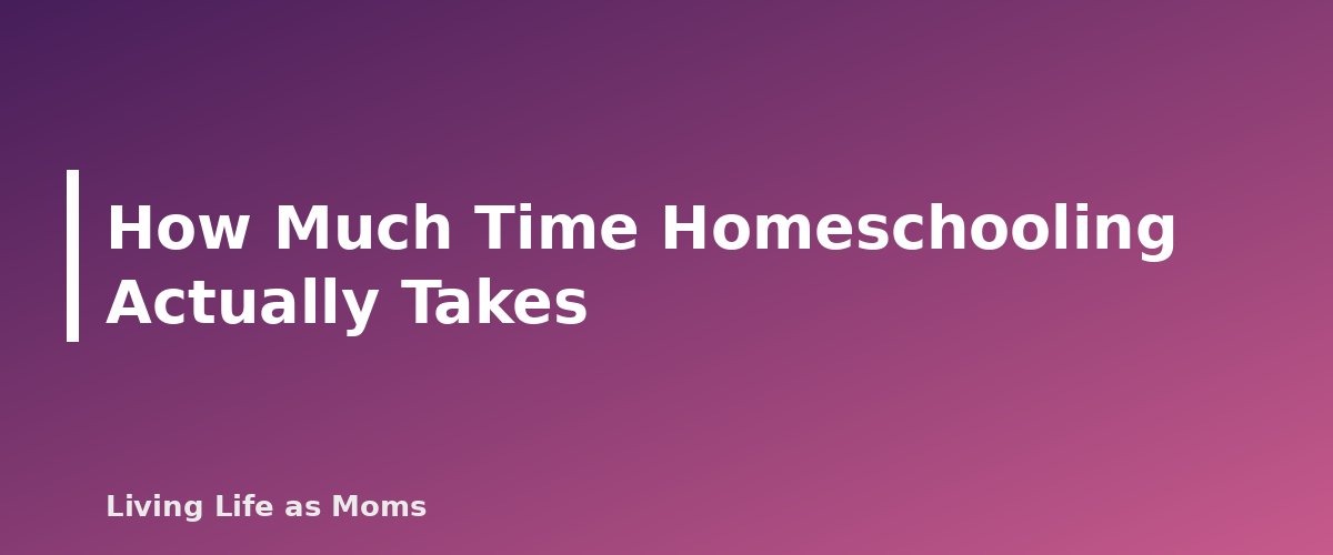 How Much Time Homeschooling Actually Takes - section banner for Homeschooling While Working