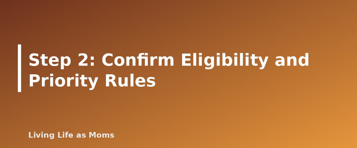 Placeholder banner for Step 2: Confirm Eligibility and Priority Rules - How to Apply for a State Education Savings Account: A Step-by-Step Checklist