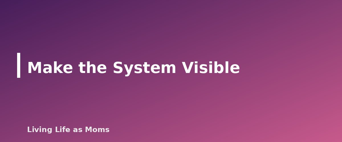 Make the System Visible - section banner for How to Divide Chores Between Siblings