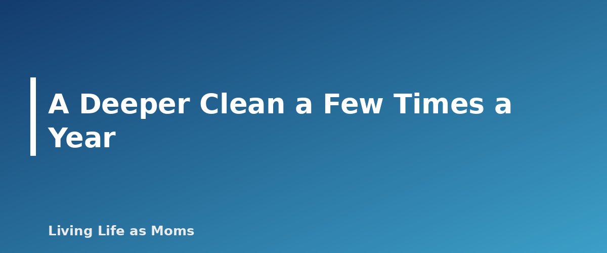 A Deeper Clean a Few Times a Year - section banner for How to Organize Your Fridge for Food Safety