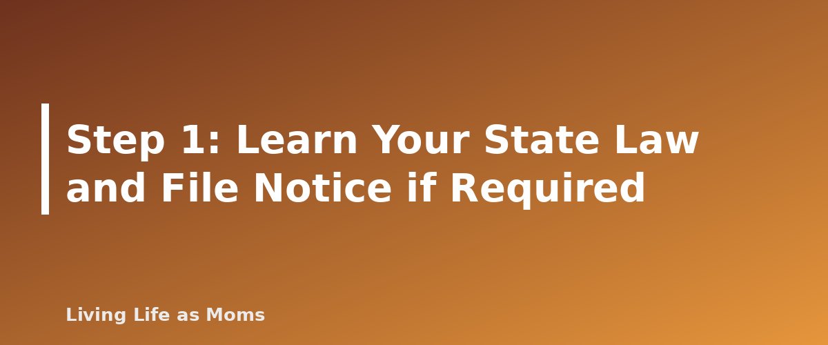 Placeholder banner for Step 1: Learn Your State Law and File Notice if Required - How to Start Homeschooling: A Step-by-Step Guide for Beginners
