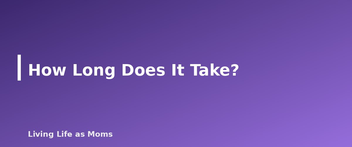 How Long Does It Take? - section banner for How to Teach a Child to Read at Home