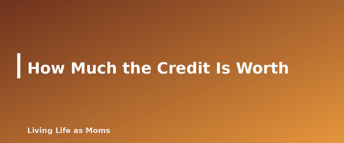 How Much the Credit Is Worth - section banner for Idaho Education Funding Programs