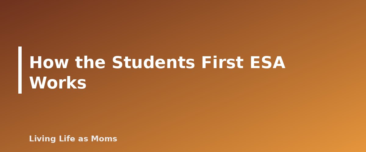 How the Students First ESA Works - section banner for Iowa Education Funding Programs