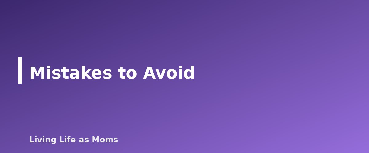 Mistakes to Avoid - section banner for Kansas Education Funding Programs