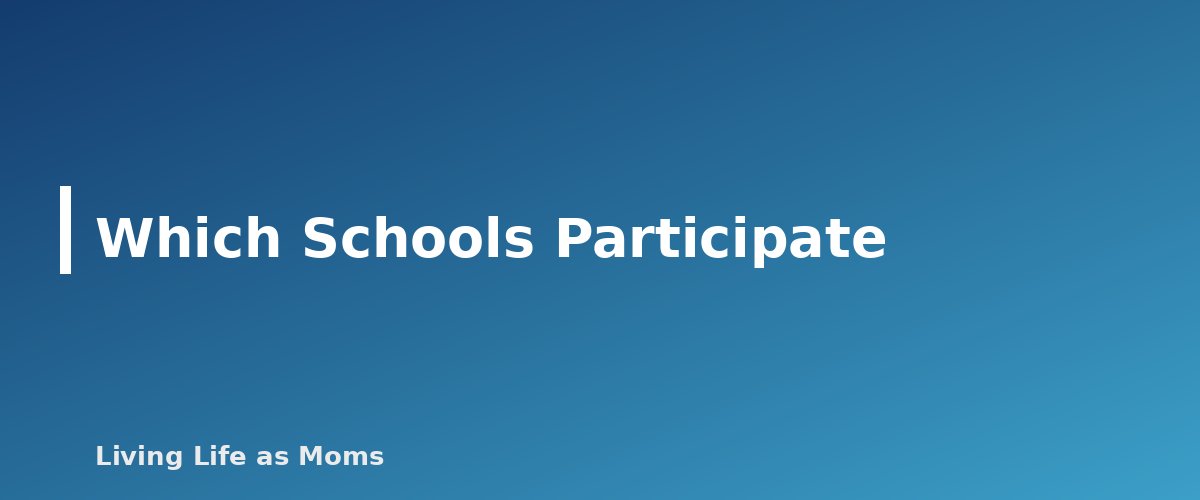 Which Schools Participate - section banner for Kansas Education Funding Programs