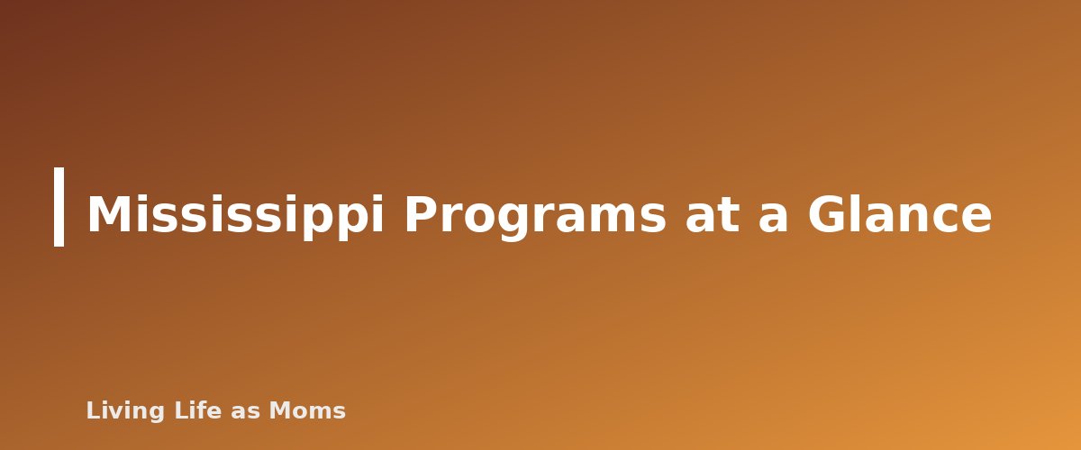 Mississippi Programs at a Glance - section banner for Mississippi Education Funding Programs