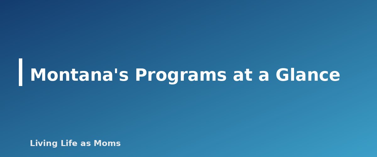 Montana's Programs at a Glance - section banner for Montana Education Funding Programs
