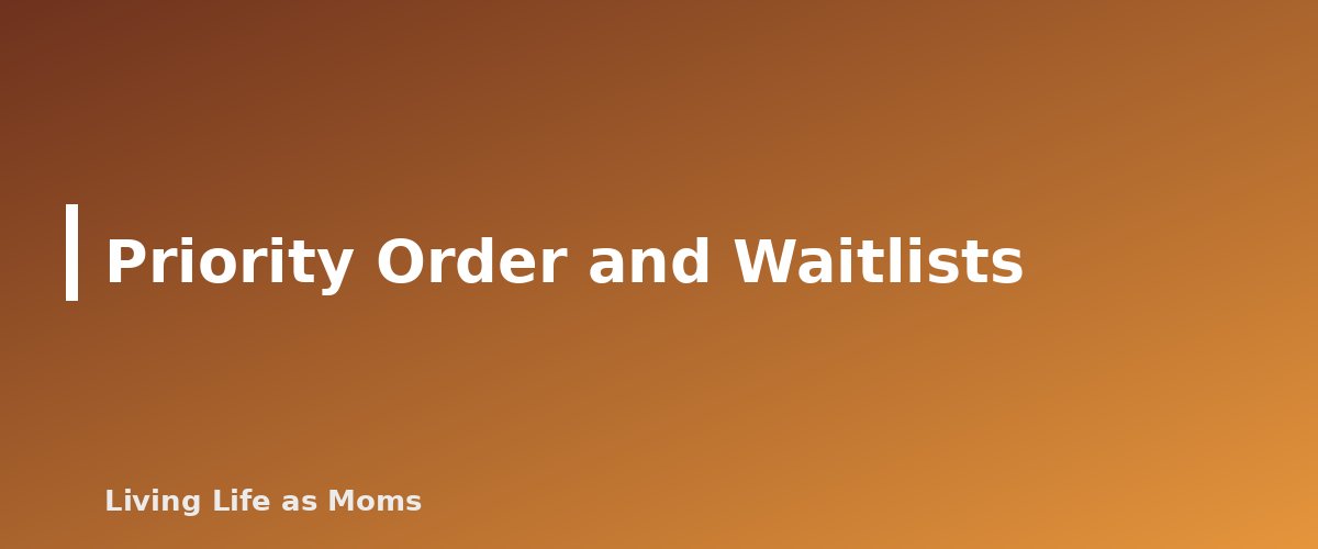 Priority Order and Waitlists - section banner for Nevada Education Funding Programs