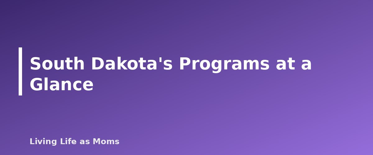 South Dakota's Programs at a Glance - section banner for South Dakota Education Funding Programs for Parents
