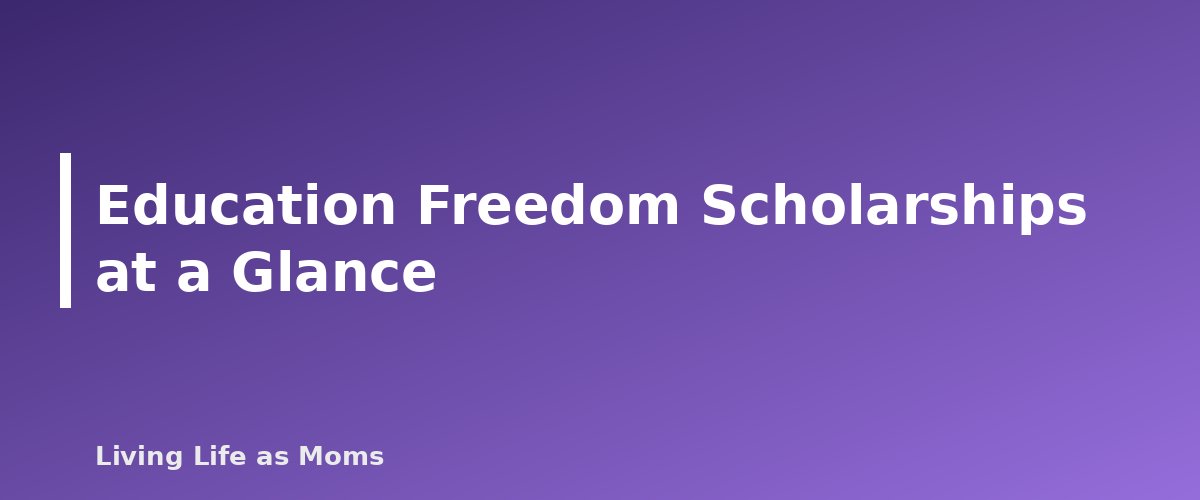 Education Freedom Scholarships at a Glance - section banner for Tennessee Education Funding Programs