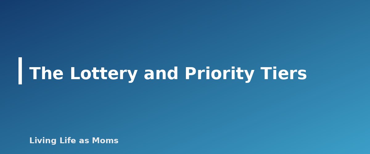 The Lottery and Priority Tiers - section banner for Texas Education Freedom Accounts (TEFA)