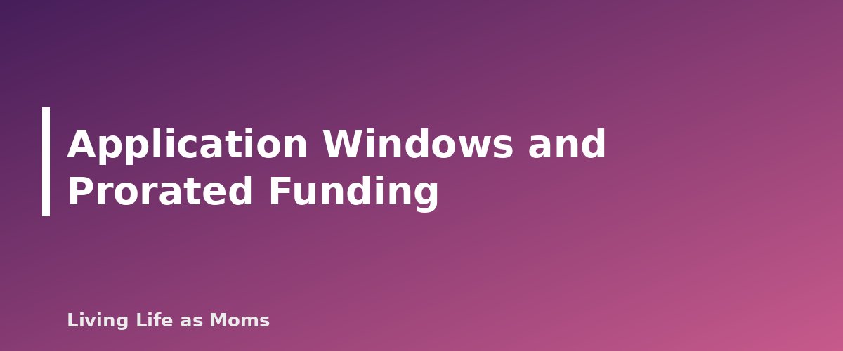 Application Windows and Prorated Funding - section banner for West Virginia Education Funding Programs