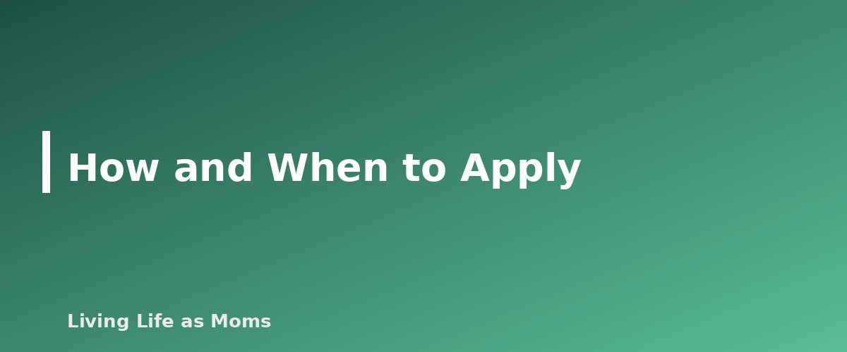 How and When to Apply - section banner for Wisconsin School Choice Programs