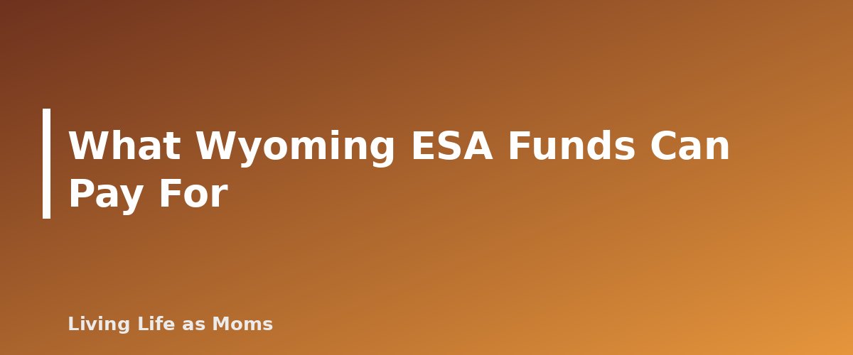 What Wyoming ESA Funds Can Pay For - section banner for Wyoming Education Funding Programs