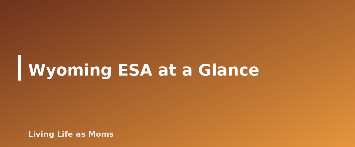Wyoming ESA at a Glance - section banner for Wyoming Education Funding Programs