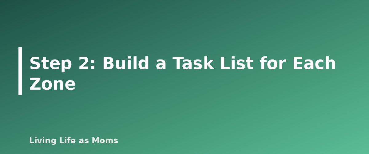 Step 2: Build a Task List for Each Zone - section banner for Zone Cleaning Schedule